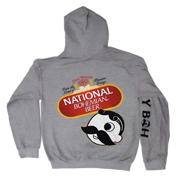 Natty Boh National Bohemian Beer Classic Pullover Hoodie - NEW Fast Ship - Picture 1 of 4